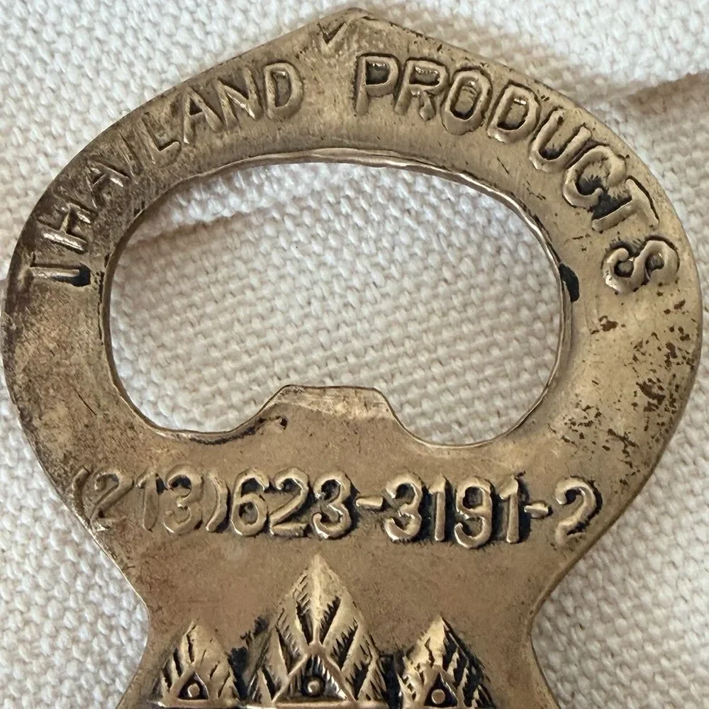 Vintage Bottle Openers Lot | Vaughan USA 58 Stamped + Thailand Brass Ganesha